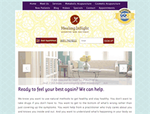 Tablet Screenshot of healinginsightonline.com